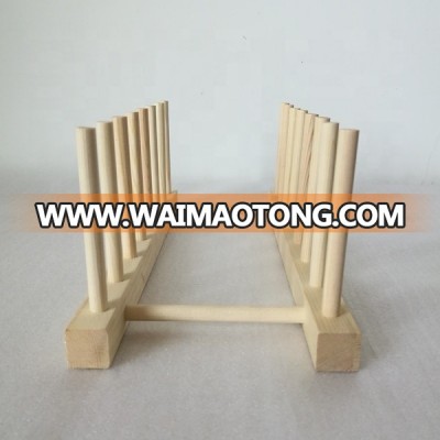 Wholesale Customized Wood Dish Drainer Racks Storage Organizer