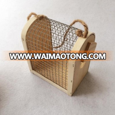 Wooden Hamster House Breathe Freely for Small Animal Nesting Habitat