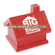 Promotional plastic transparent piggy bank house shaped money box